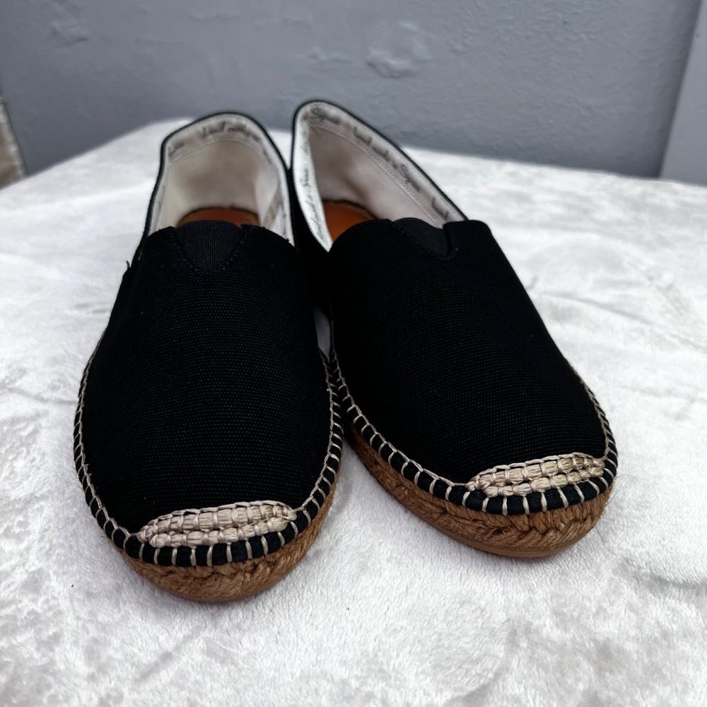 Viscata Sitges Canvas Espadrille Shoe Black size 42 US 9 Men NWOT - Picture 3 of 8